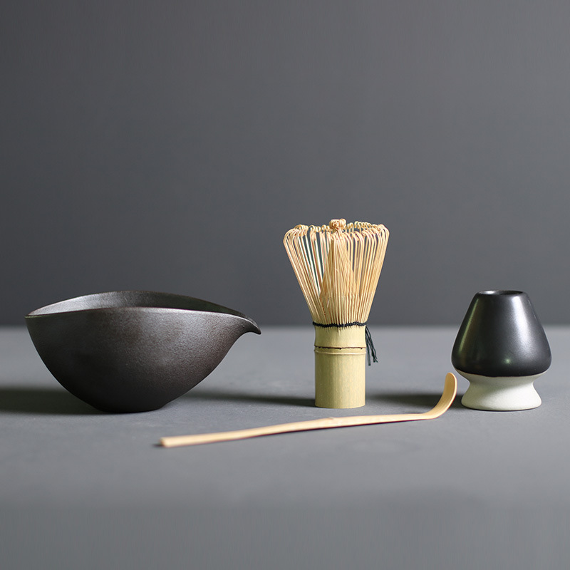 Four-piece set of olecranon (pottery black)