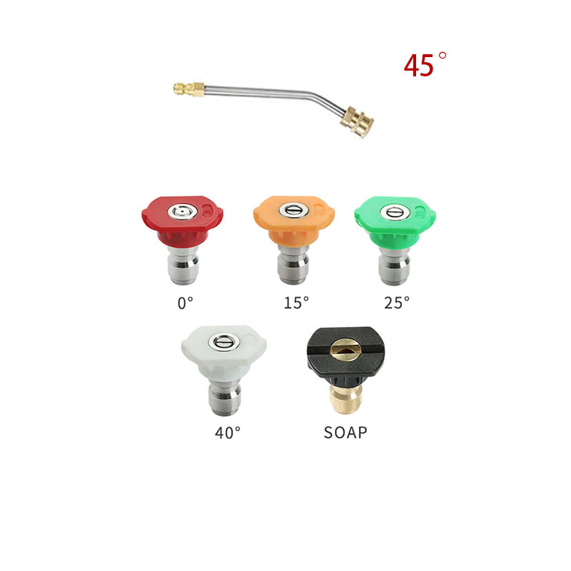 Short 17CM-45 degree plus five-color nozzle