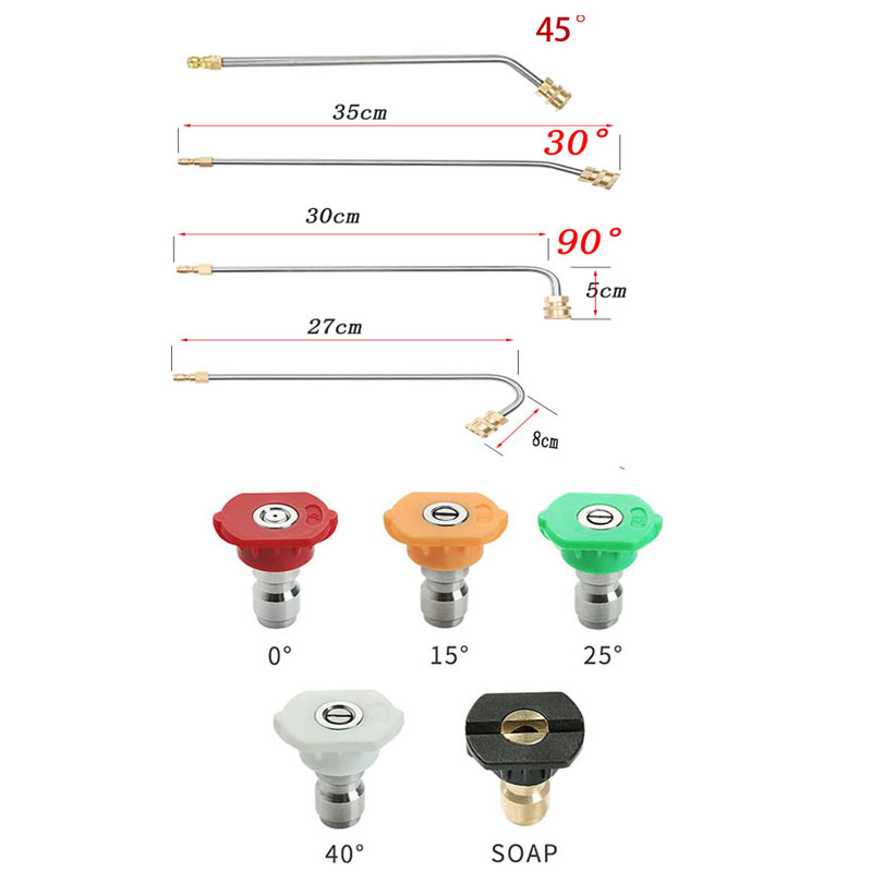 Long 35cm suit plus five-color nozzle