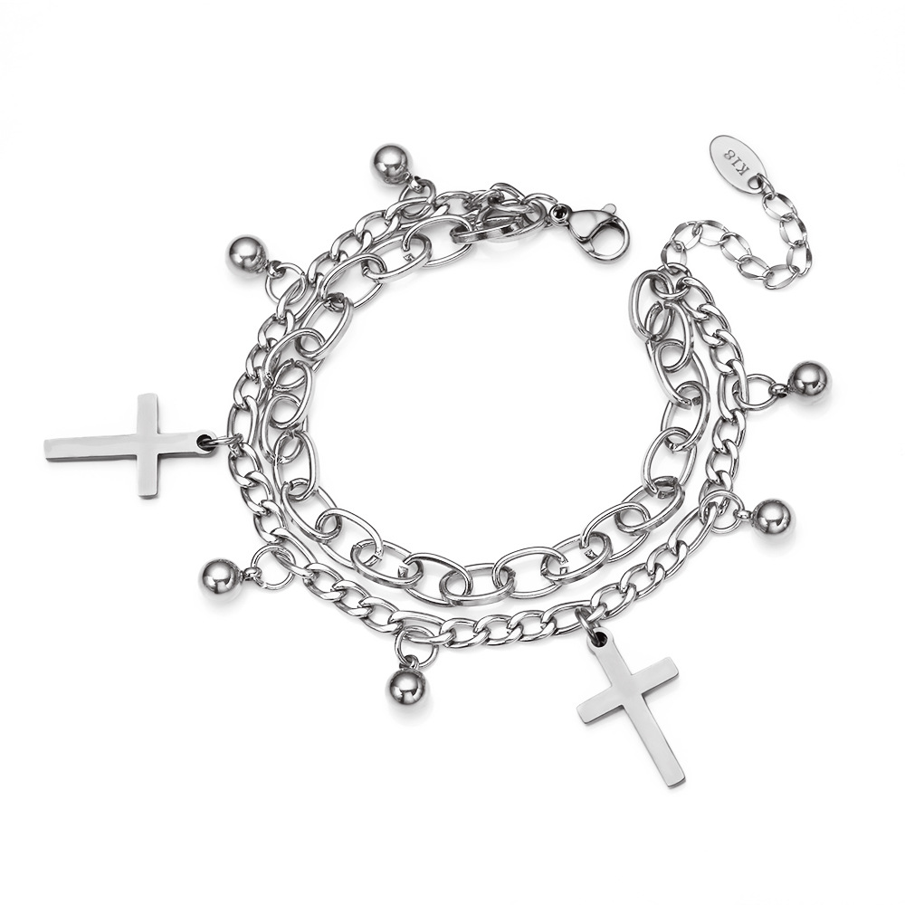 12:Silver - Cross 19cm