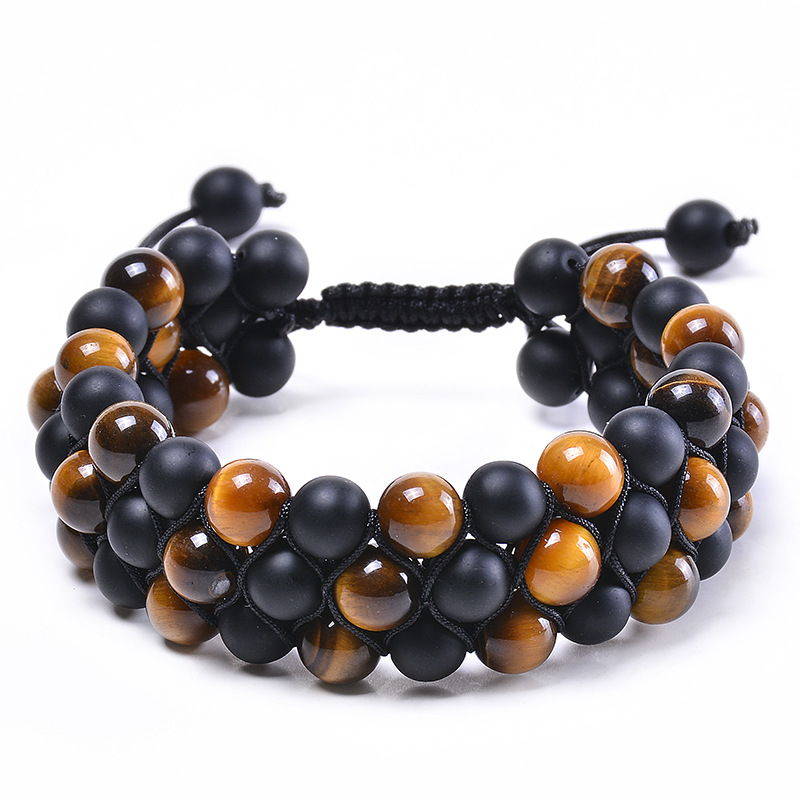 Tiger Eye Frosted Bracelet