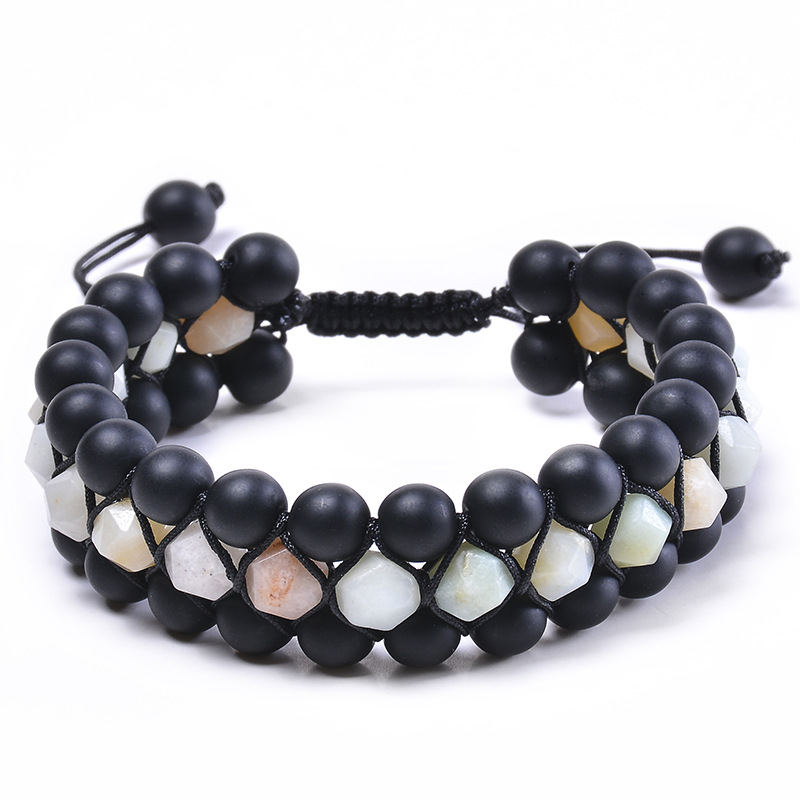 Frosted Amazon Stone Bracelet