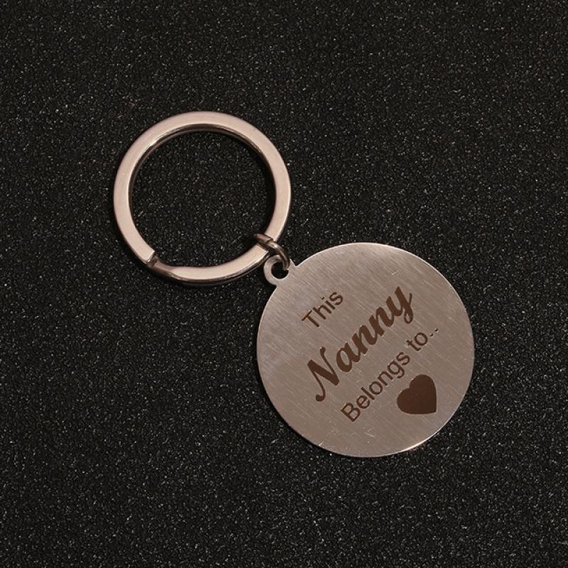 Round card keychain