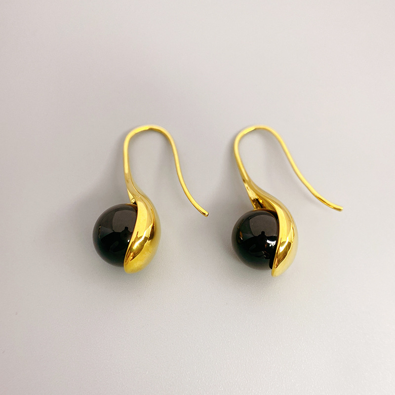 Gold+Black Agate