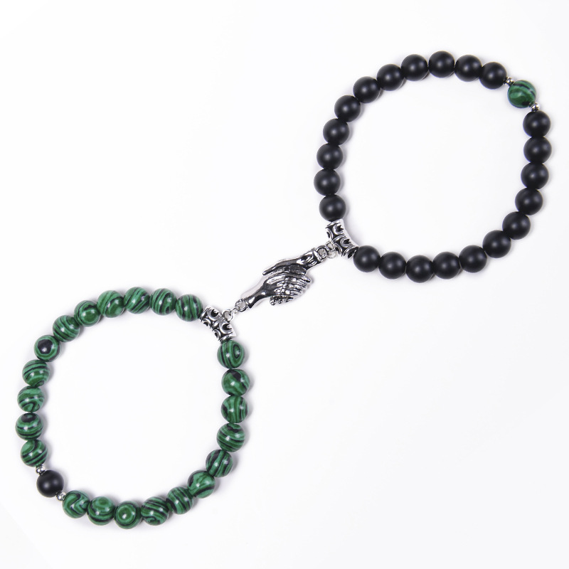 3:Malachite   Frosted Stone Bracelet