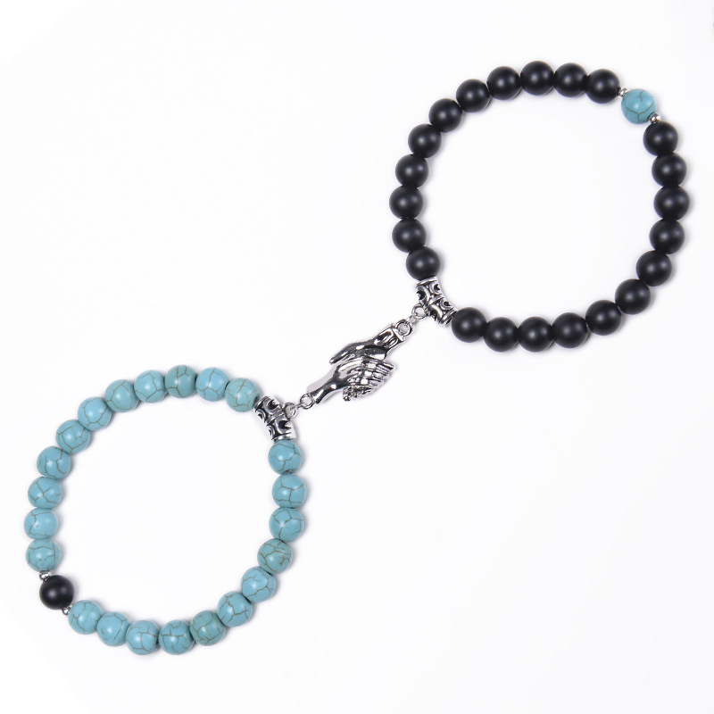 5:Turquoise   Frosted Stone Bracelet