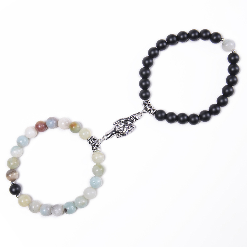 Amazon Stone + Frosted Stone Bracelet