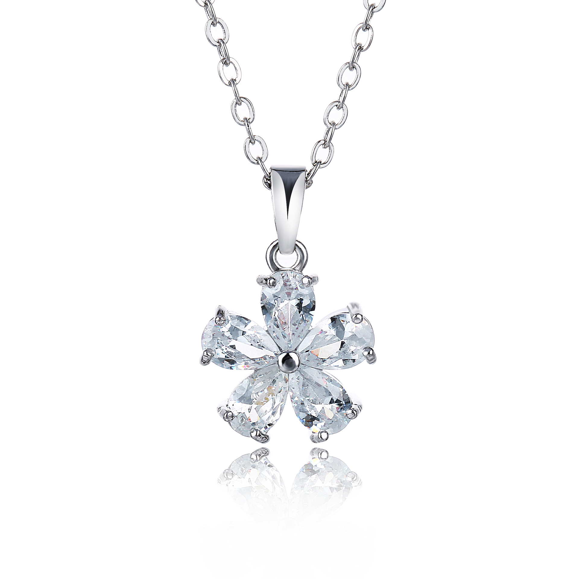 White gold white diamond