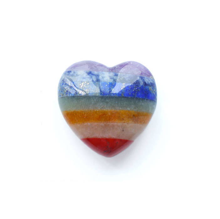 Colorful Peach Heart 29x29mm