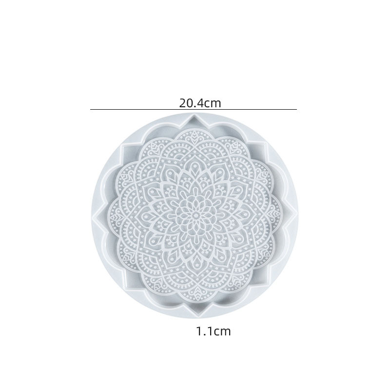 Mandala coaster mold 04