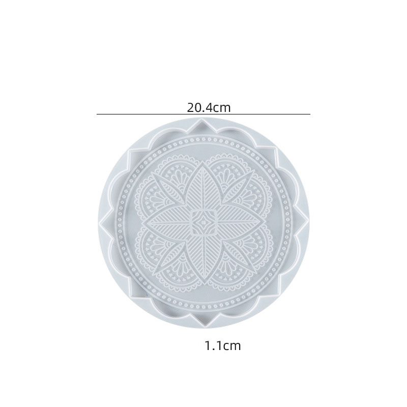 Mandala coaster mold 05