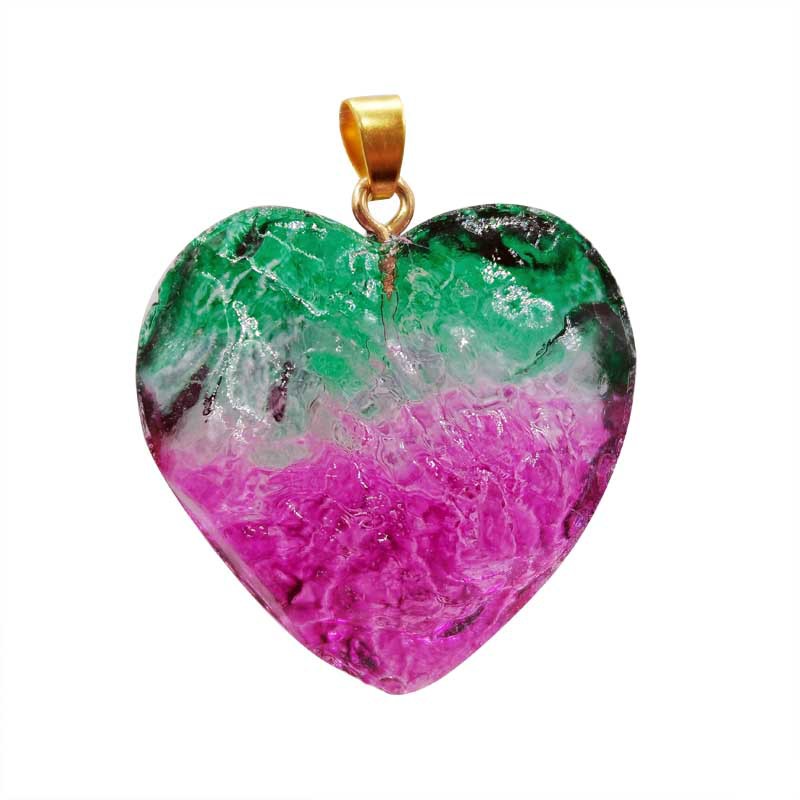 02-Pendant green rose red