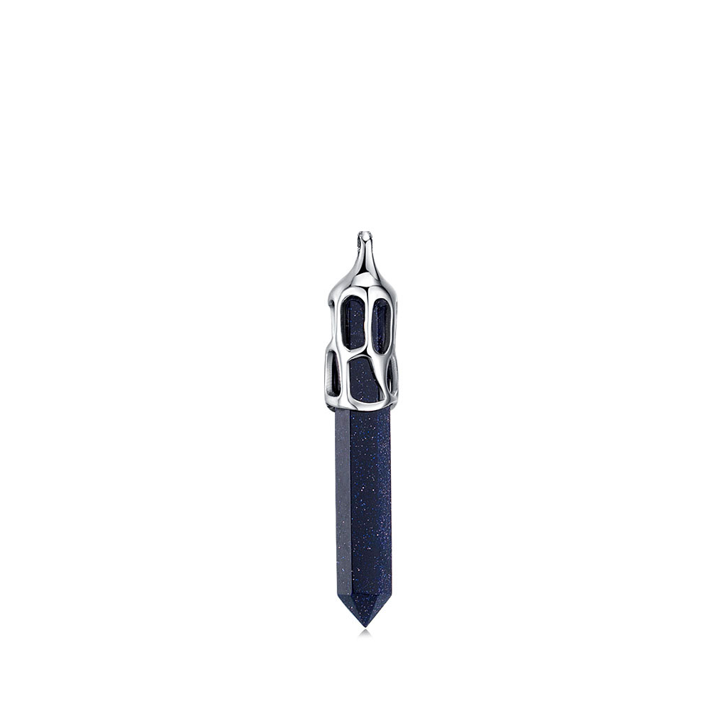 Blue Sand Stone Single Pendant