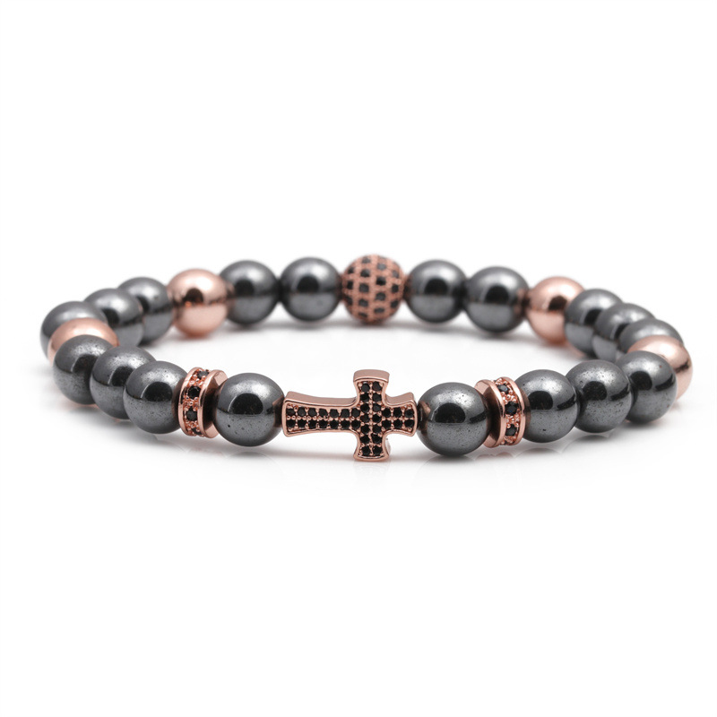 Black Gallstone Rose Gold