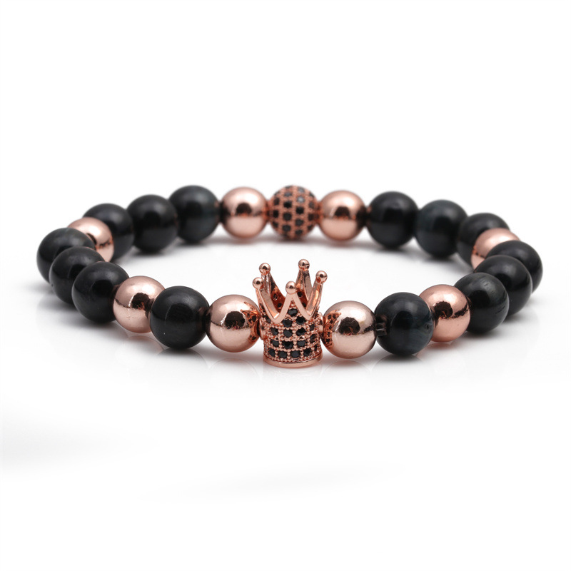 Molan Tiger Eye Rose Gold