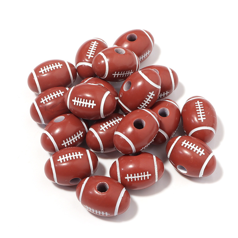 Reddish-brown football 18mm