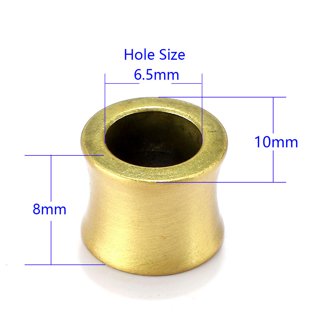 1# gold 8*10mm, hole 6.5mm