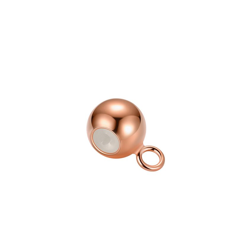 rose gold color plated 5mm