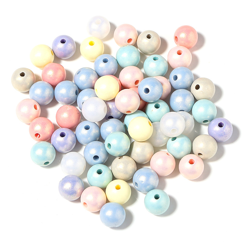 2:Mixed color round bead