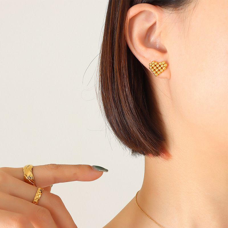 Gold Stud Earrings