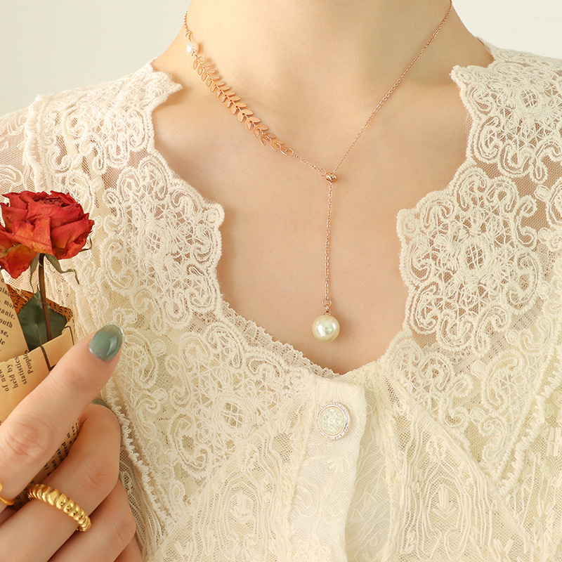 Rose Gold Pull Buckle 2 Beads