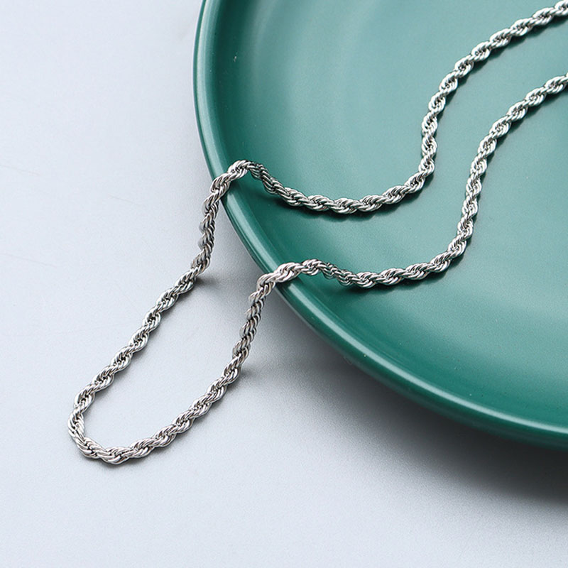 2:Thick steel color twist chain 3mm,50cm