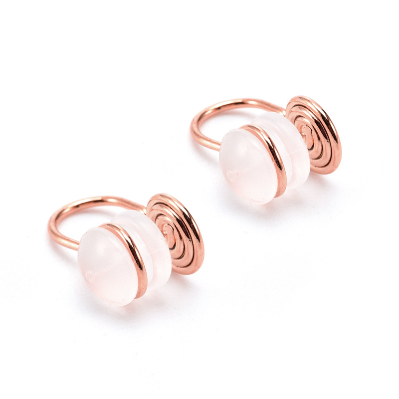 2 rose gold color plated