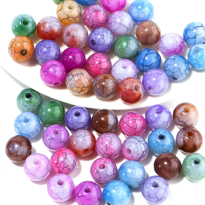 Dark crack bead 10mm, 1.8mm