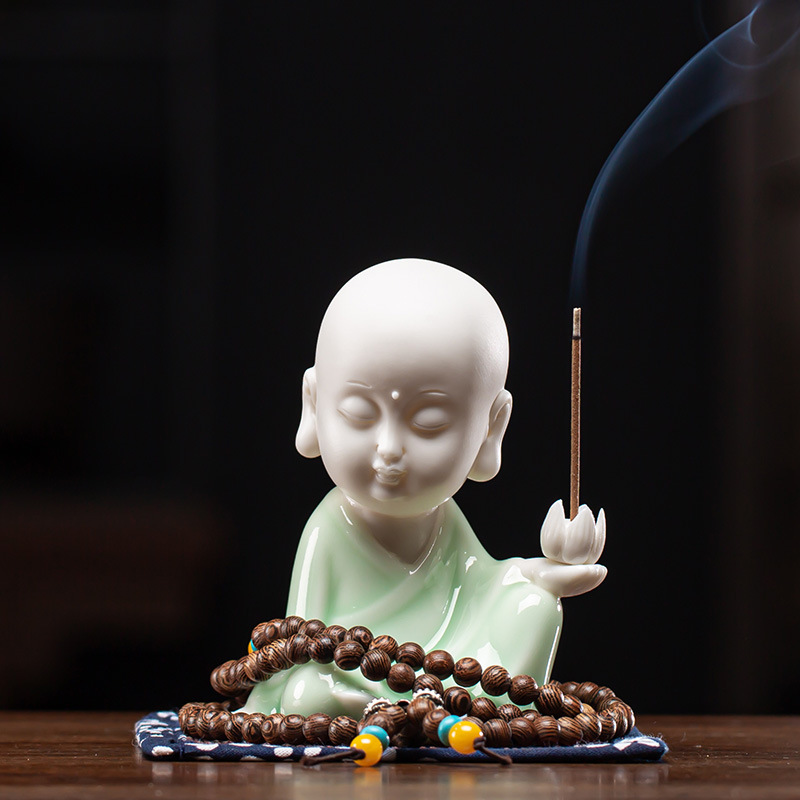 Cyan Jingsi Little Monk 8*6*9.7cm