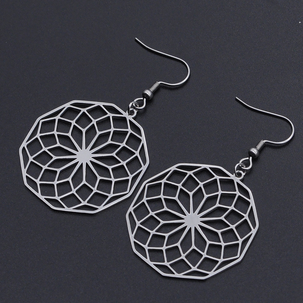 3:Steel Earrings, 33x59mm