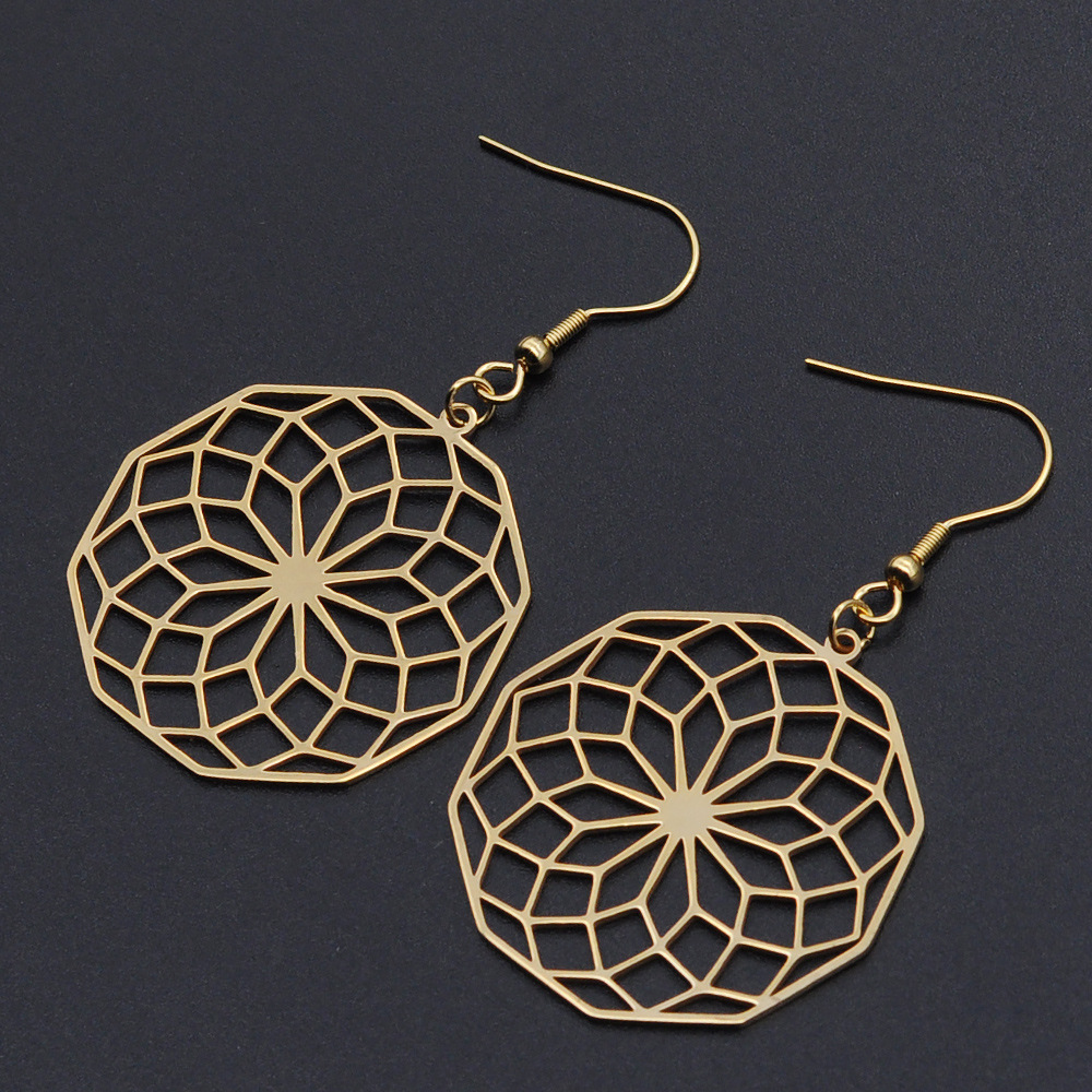 4:Gold Earrings, 33x59mm