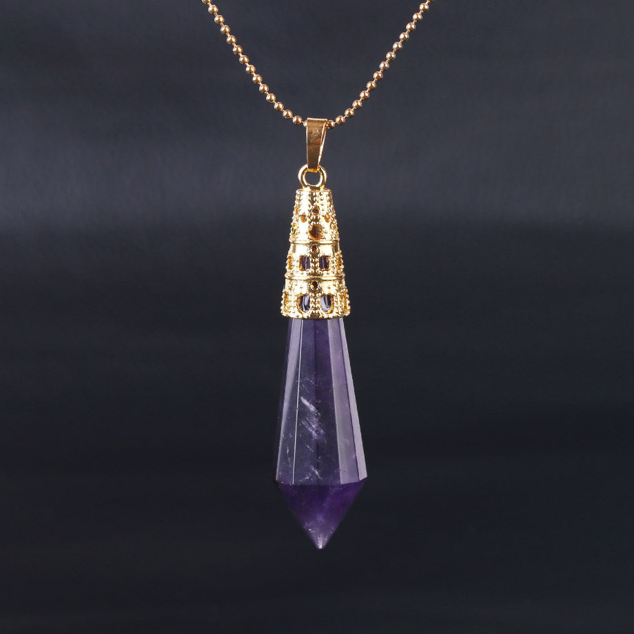 1:Amethyst-Gold Chain