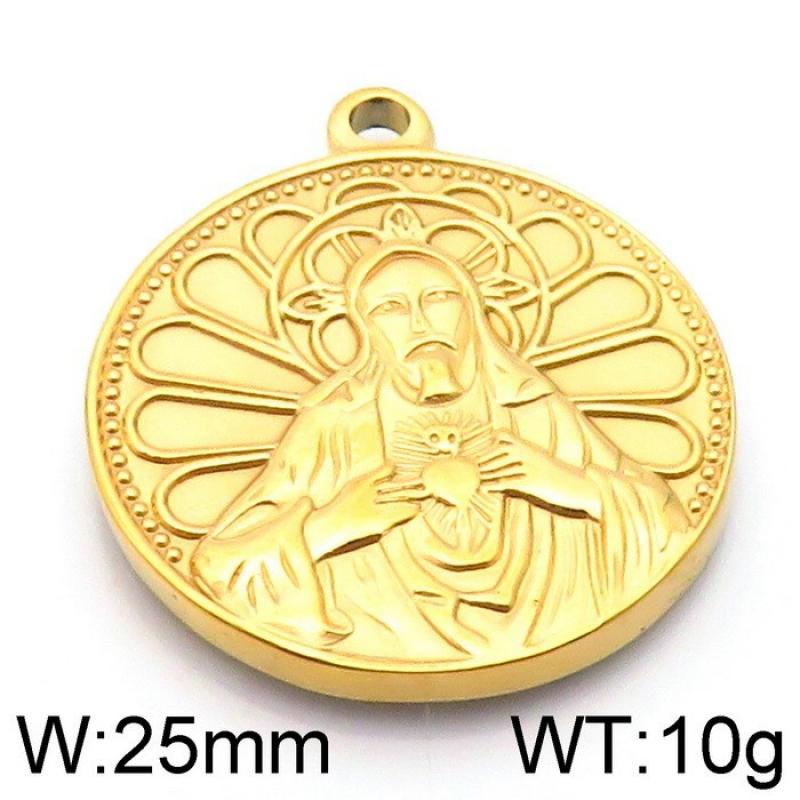 Gold Christ 25mm