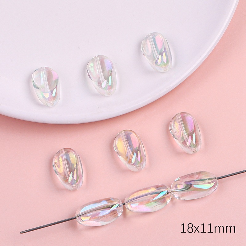 #02 Special-shaped beads 18×11mm 5 pieces/pack wh