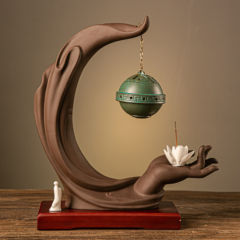 [Buddha's Hand] Wanfu Backflow Incense Burner