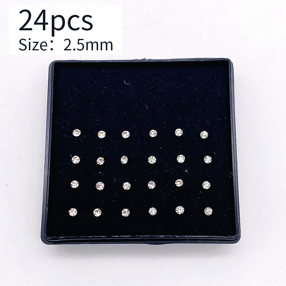 White 2.5mm-24 PCS/box