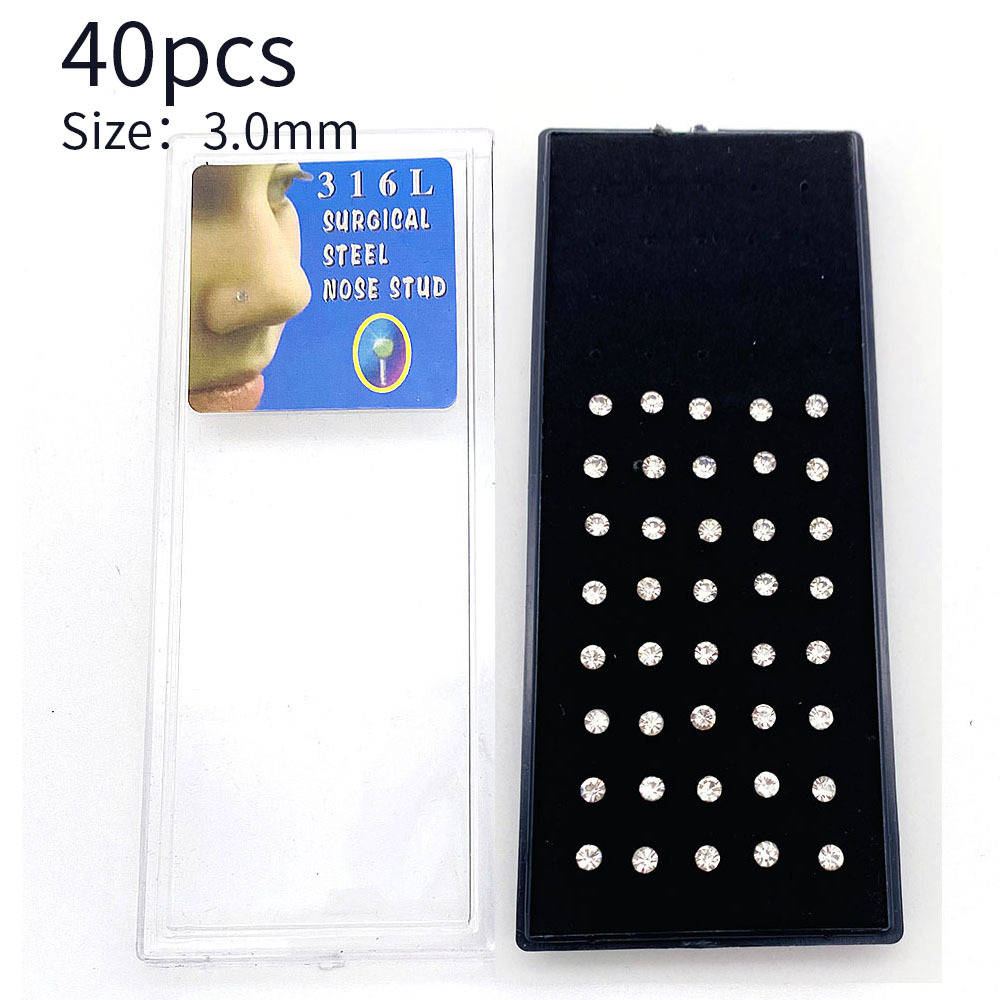 White 3.0mm-40 PCS/box