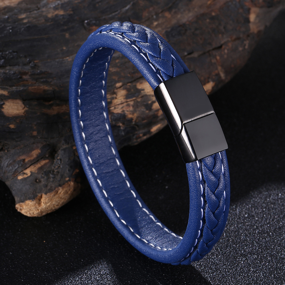 Blue leather 165mm