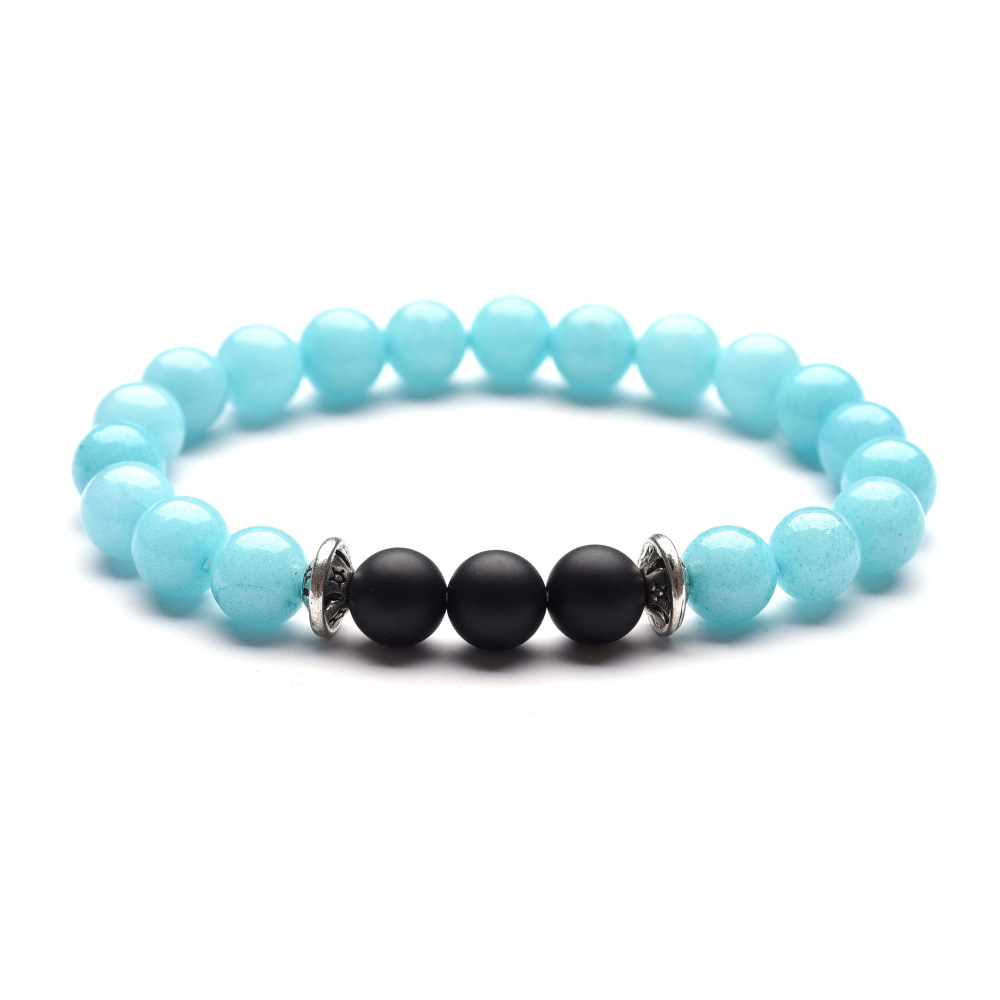 9:I ​Amazonite​ and Black Agate