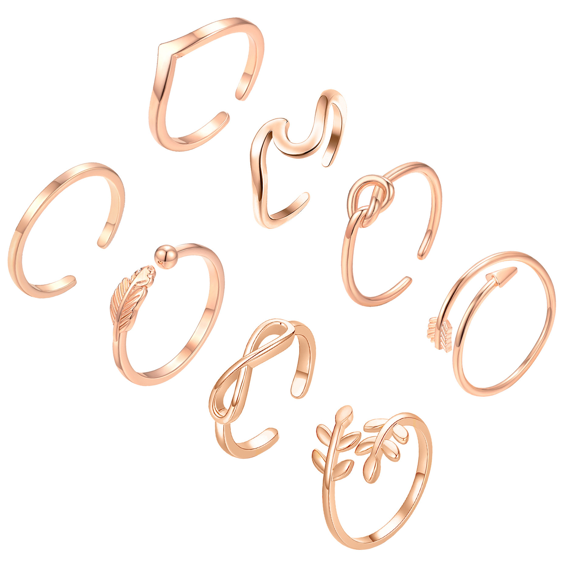 3:rose gold color plated