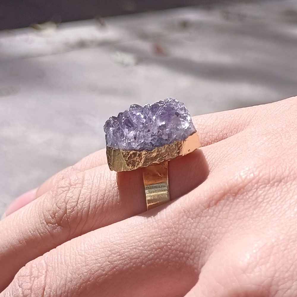 1:Gold Amethyst Cluster