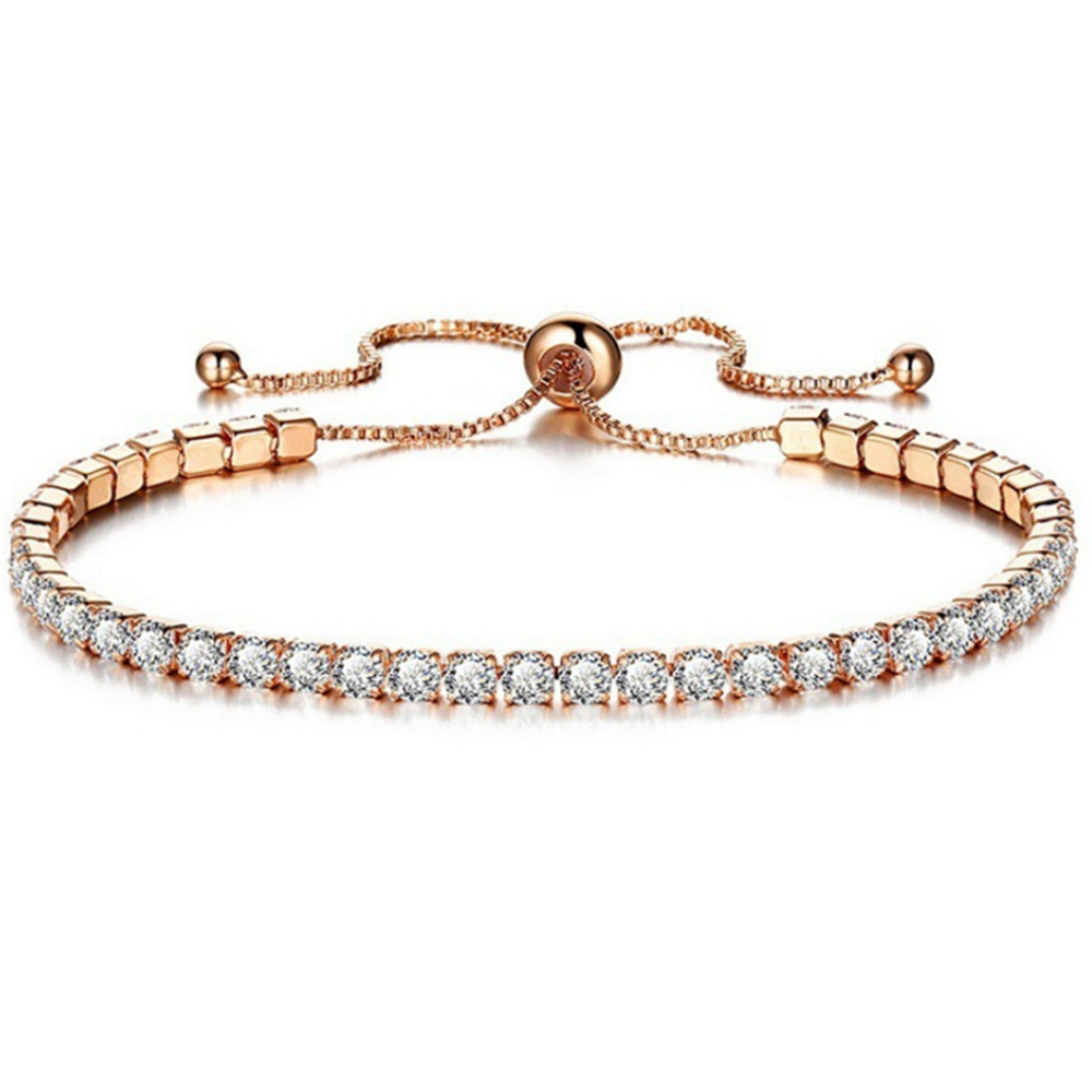 rose gold white diamond