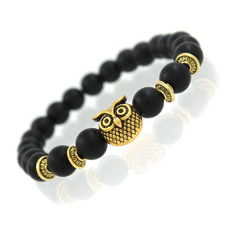 5:gold matte black stone