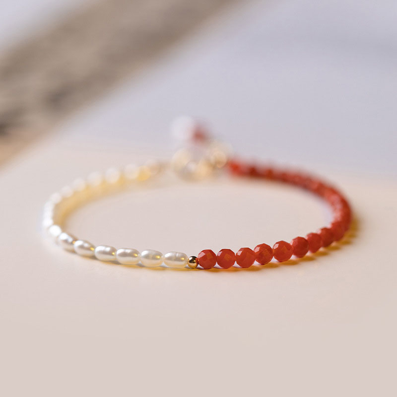 3:Faceted Southern Red Bracelet-16cm