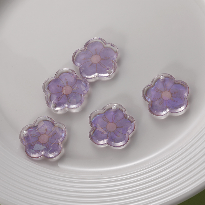 Purple flower 22mm