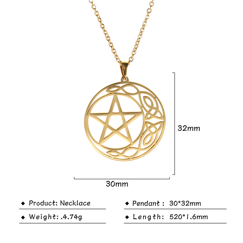 golden side pentagram