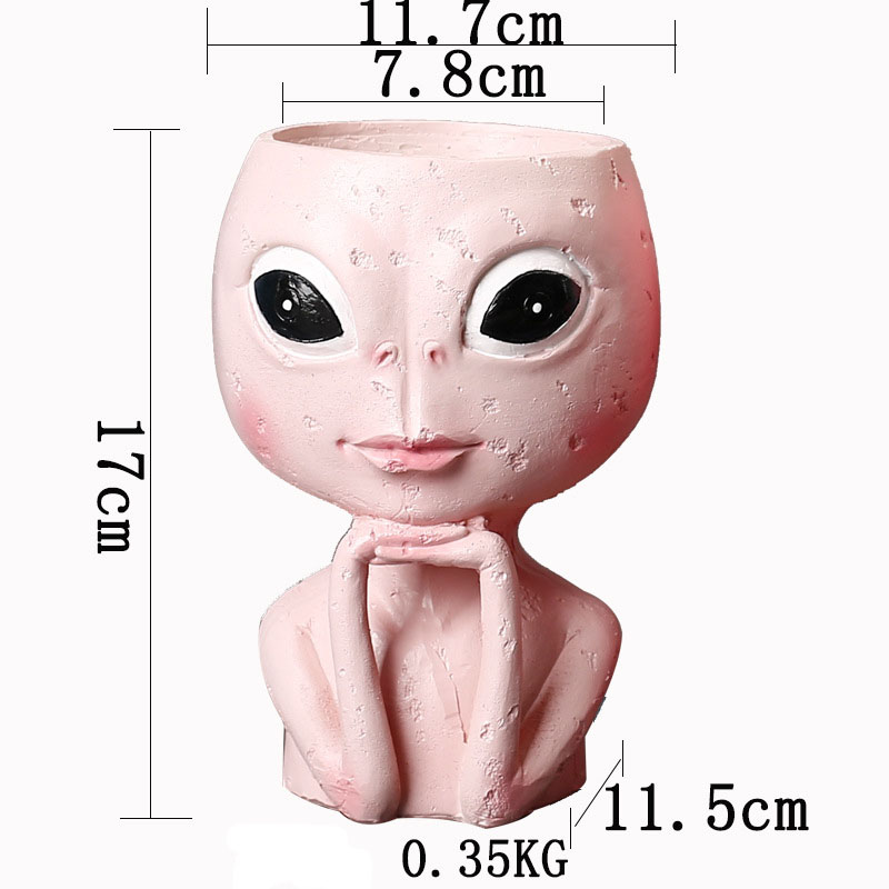 Alien frogman light pink