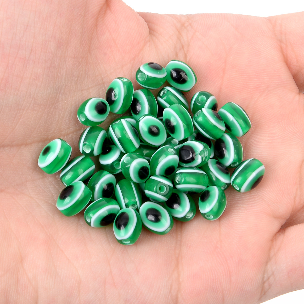 Dark Green Oval 9*12mm50/Pack