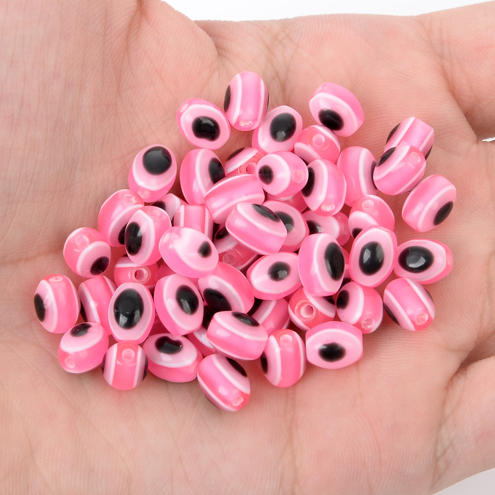 Rose red oval 8*10mm50/bag