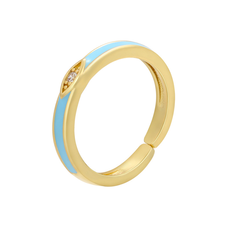 3 gold color plated with blue